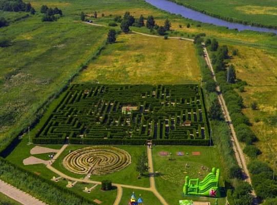 Grafika Labirynt Park Łeba